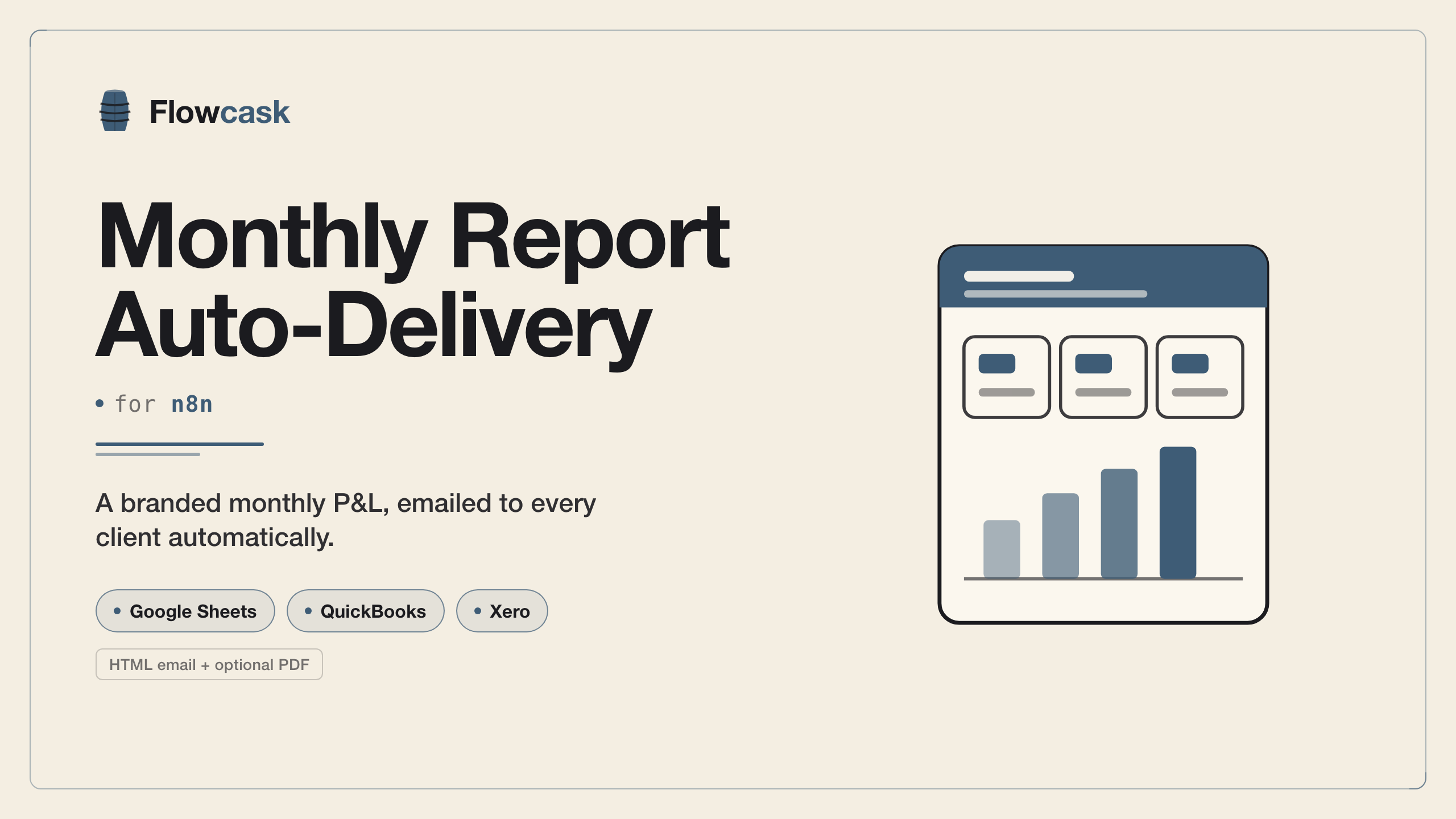 Monthly Report Auto-Delivery — Flowcask cover